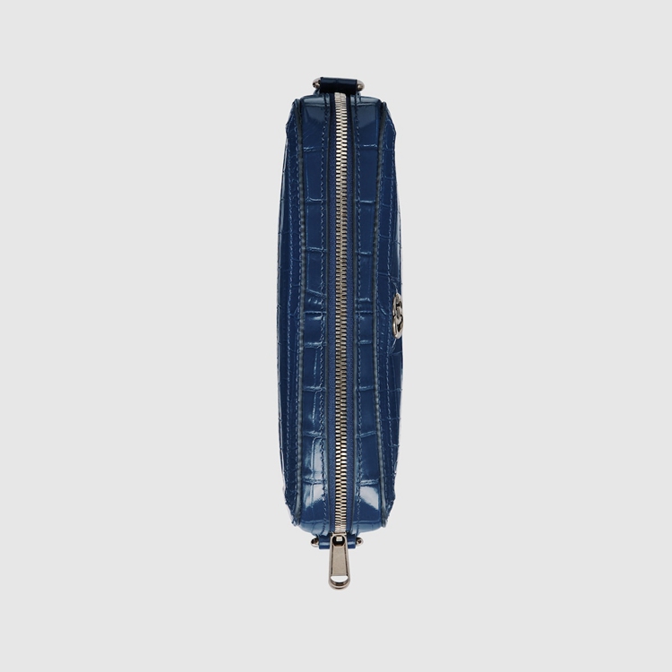 710861.EAAIM.4157.012.056.0000.Light Crocodile shoulder bag with Double G